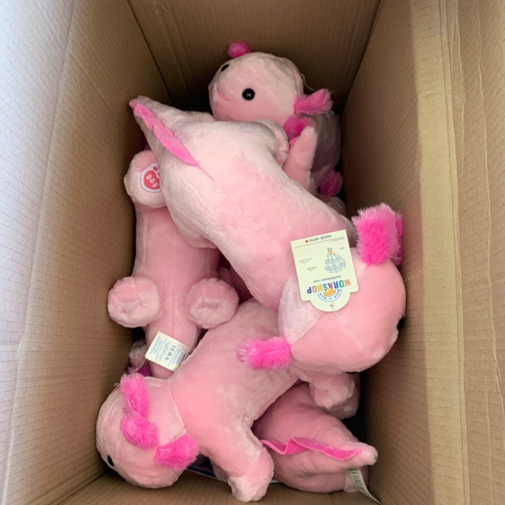 Build a Bear Pink Axolotl NEW In Hand Ready To Ship!